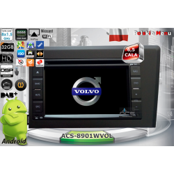 ACS-8901WVOL Radio dedykowane Volvo S60 V70 XC70 2001->2004 Android 9 CPU 8x1.87GHz Ram4GB Dysk32GB DSP DVD GPS Ekran HD MultiTouch OBD2 DVR DVBT BT K